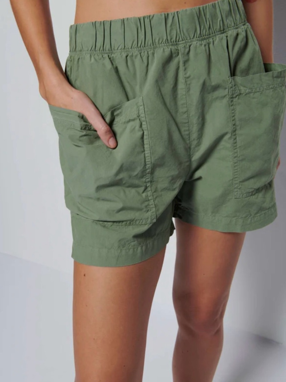 Nation LTD Rayelynn Cargo Shorts – Sea Spray (Small) summer organic cotton comfy